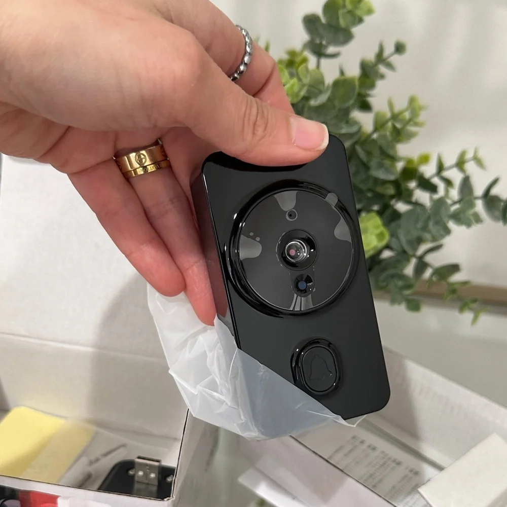 Mini Black Doorbell
